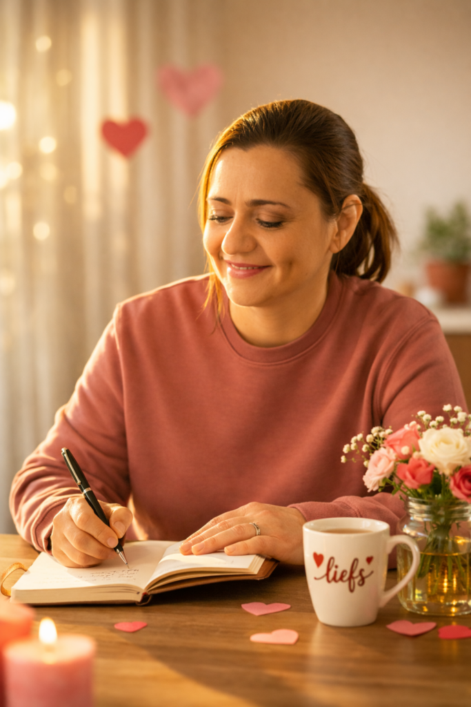 Schrijfcirkel bij Ioana