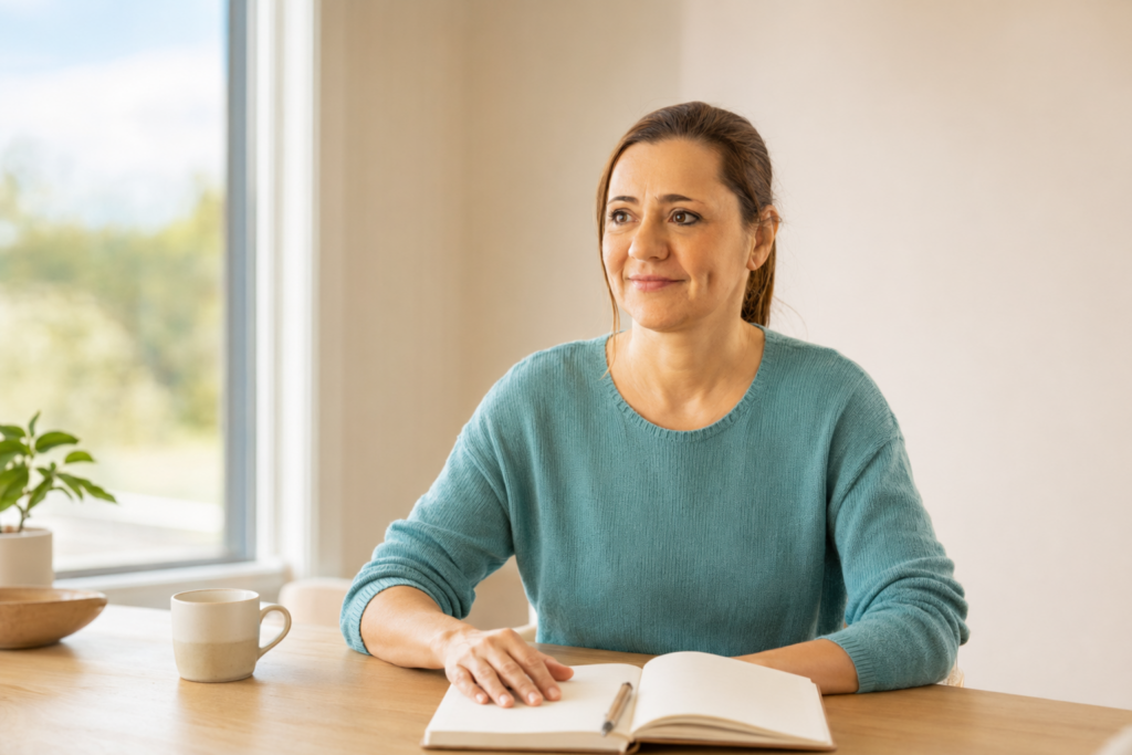 Ioana Merola tijdens haar persoonlijk coachingstraject voor meer rust en helderheid
